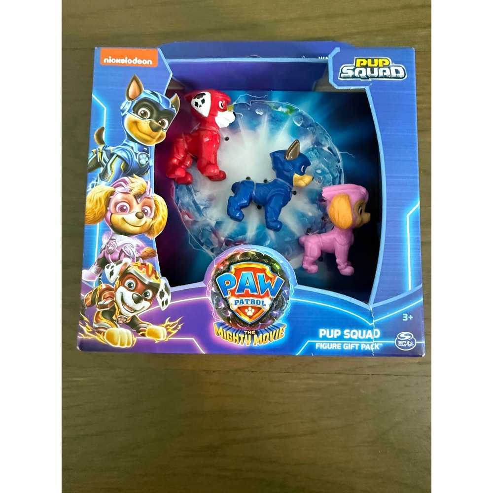 Paw Patrol The Mighty Movie Pup Squad Figure Gift Pack 3 Mini Figures